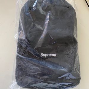 Supreme canvas backpack black ds